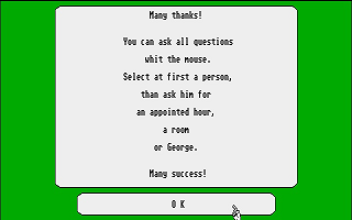 Sherlock Holmes atari screenshot